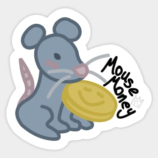 Mouse Money Sticker